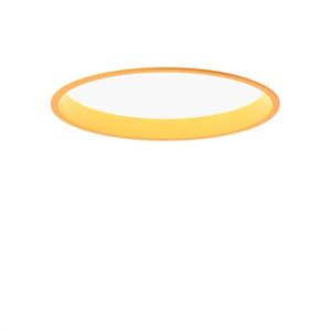 Lámpara de Techo Empotrada Louis Poulsen LP Circle Ø26 3000K con Interruptor Dali - Amarillo Tenue