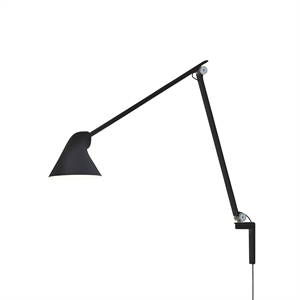 Lámpara de Pared Louis Poulsen NJP, Brazo Largo, 2700 K , Negro