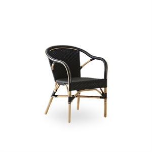 Silla de café Sika-Design Madeleine Negro