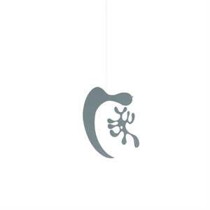 Accesorio Decorativo Vitra Eames Plywood Mobile Modelo AL Gris Hielo