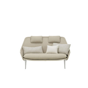 Sofá Vitra Slow Flocca 0650/ Beige 02/ Cromo