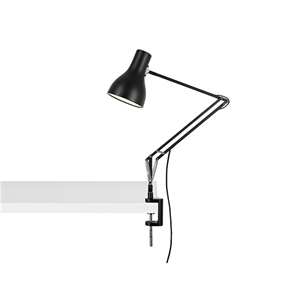 Anglepoise Type 75 Lámpara Con Abrazadera Negro Azabache