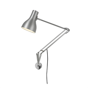 Anglepoise Type 75 Lámpara Con Montaje Para Pared Plata Lustroso