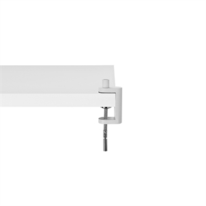 Clip de Rango Tipo Anglepoise para Lámpara de Mesa, Color Blanco Alpino