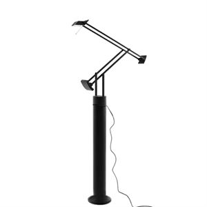 Artemide Tizio Table Lamp with floor support Black