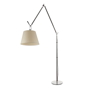 Artemide Tolomeo Mega Floor Lamp Parchment 42 cm Shade w. dimmer