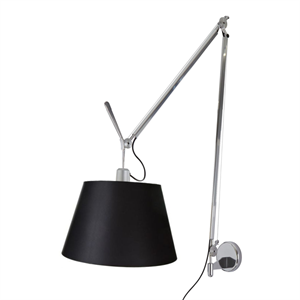 Artemide Tolomeo Mega Wall Lamp Black Shade 36cm w. dimmer