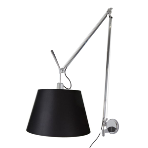 Artemide Tolomeo Mega Wall Lamp Black Shade 42cm