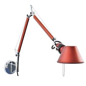 Artemide Tolomeo Micro Wall Lamp Red