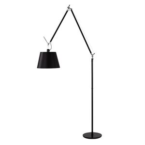 Artemide Tolomeo Mega Floor Lamp Black 36 cm Shade w. dimmer