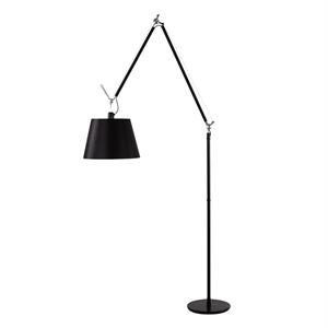 Artemide Tolomeo Mega Floor Lamp Black 42 cm Shade