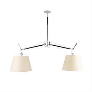 Artemide Tolomeo Basculante Lámpara Colgante Pergamino Ø32