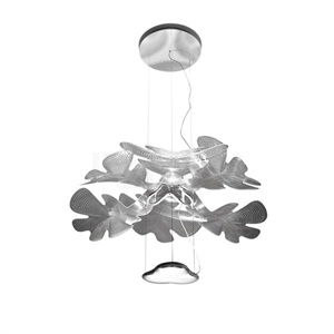 Artemide CHLOROPHILIA Lámpara Lámpara Colgante Cuerpo de Cromo Pulido, Pantalla Transparente