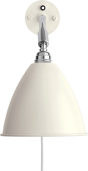 GUBI Bestlite BL7 Lámpara de Pared Cromo/ Blanco Mate
