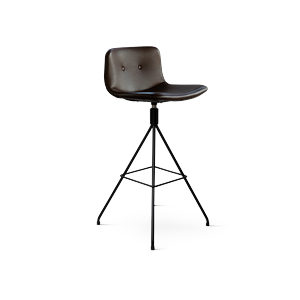 Taburete de Bar Bent Hansen Primum con Base Giratoria, Negro/Zenso 3 230