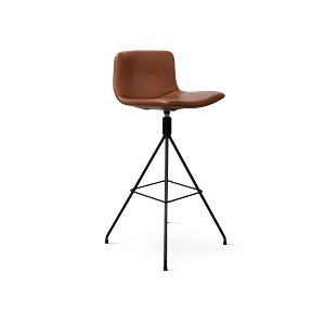 Taburete de Bar Bent Hansen Primum con Base Giratoria, Negro/Zenso 3 223