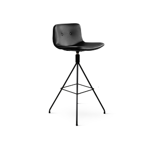 Taburete de Bar Bent Hansen Primum con Base Giratoria, Negro/Zenso 3 207