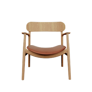 Sillón Asger de Bent Hansen, Roble Ligeramente aceitado/Zenso 3 223