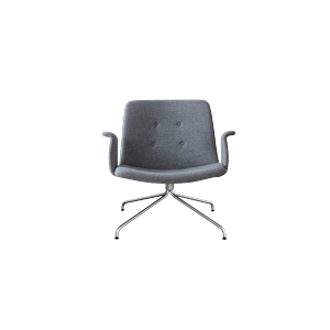 Sillón Bent Hansen Primum con Reposabrazos Negro/Hallingdal 65-116
