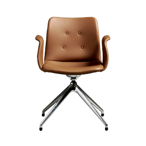 Silla de Comedor Bent Hansen Primum de 4 Estrellas en Acero pulido/Zenso 3 223