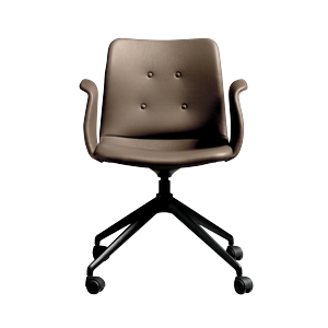 Silla de Comedor Bent Hansen Primum de 4 Estrellas con Ruedas, Negro/Zenso 3 292