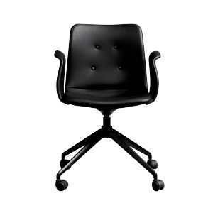 Silla de Comedor Bent Hansen Primum de 4 Estrellas con Ruedas, Negro/Zenso 3 207
