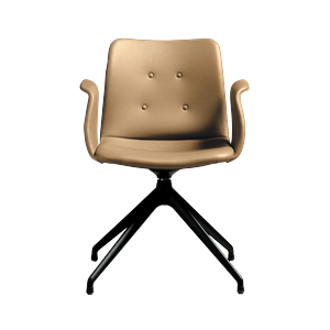 Silla de Comedor Bent Hansen Primum de 4 Estrellas con Asiento Giratorio, Negro/Zenso 3 261