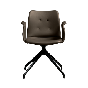 Silla de Comedor Bent Hansen Primum de 4 Estrellas con Asiento Giratorio, Negro/Zenso 3 230