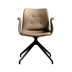 Silla de Comedor Bent Hansen Primum de 4 Estrellas con Asiento Giratorio, Negro/Zenso 3 228