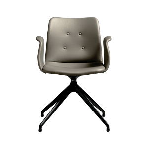 Silla de Comedor Bent Hansen Primum de 4 Estrellas con Asiento Giratorio, Negro/Zenso 3 214