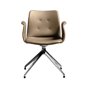 Silla de Comedor Bent Hansen Primum de 4 Estrellas con Asiento Giratorio en Acero pulido/Zenso 3 228