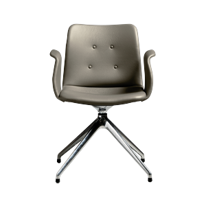 Silla de Comedor Bent Hansen Primum de 4 Estrellas con Asiento Giratorio en Acero pulido/Zenso 3 214