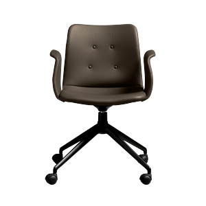 Silla de Comedor Bent Hansen Primum de 4 Estrellas con Ruedas Giratorias, Negro/Zenso 3 230