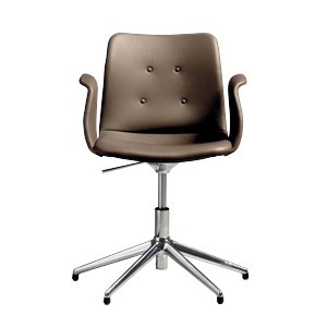 Silla Giratoria Bent Hansen Primum de 5 Estrellas con Asiento Giratorio de Acero pulido/Zenso 3 292