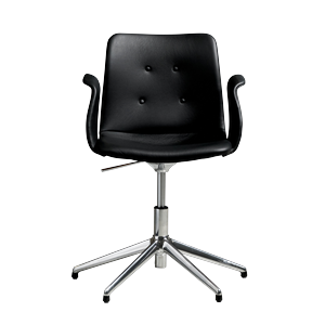 Silla Giratoria Bent Hansen Primum de 5 Estrellas con Asiento Giratorio de Acero pulido/Zenso 3 207