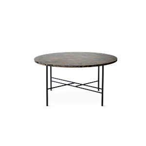 Mesa de Centro Bent Hansen Metro 80/45 Mármol Emperador/Marrón Oscuro