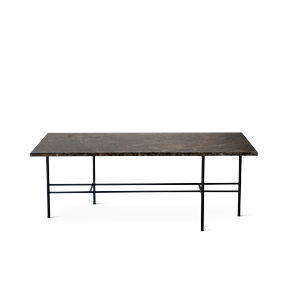 Mesa de Centro Bent Hansen Metro 108 Mármol Emperador/Marrón Oscuro