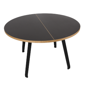 Mesa de Comedor Primum de Bent Hansen, Linóleo Negro /haya Negro