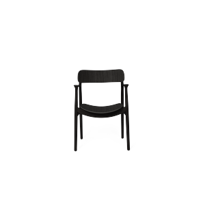 Silla de Comedor Bent Hansen Asger de Roble Lacado en Negro