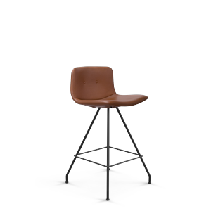 Taburete de Bar Bajo Primum de Bent Hansen, Negro/Zenso 3 223
