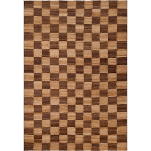 Decotique Chess Alfombra 200x300 Jute/Marrón