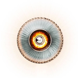 Design by Us New Wave Optic XL Wall Lamp Smoke