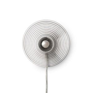 Lámpara de Pared FDB Furniture U12 Slaterhake Ø12 Cable Transparente /Opal/ Negro