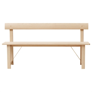 Form & Refine Banco Position Roble Aceitado Blanco 155 cm