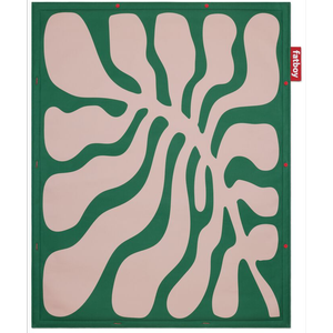 Alfombra Fatboy Flying Carpet de 140x180 Cm, Color Verde/ Naranja.