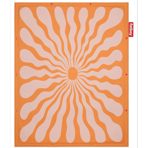 Alfombra Voladora Fatboy de 140x180 cm con Estampado Floral Naranja/ Rosa.