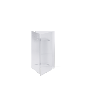 Lámpara de mesa Oeste de Ferm Living, cristal transparente