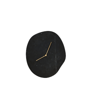 Reloj de Pared Melt de Ferm Living en Mármol Negro