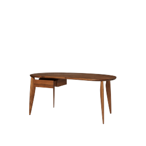 Mesa de comedor Feve de Ferm Living en Nuez