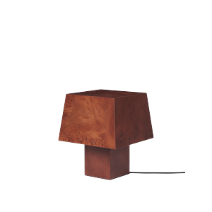 Lámpara de mesa Ferm Living Burl de madera de raíz teñida oscura